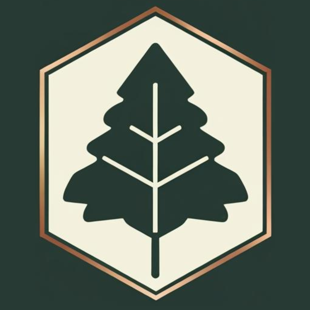 Evergreen Legal logo featuring a stylized evergreen tree, conveying professionalism and trust in a legal context